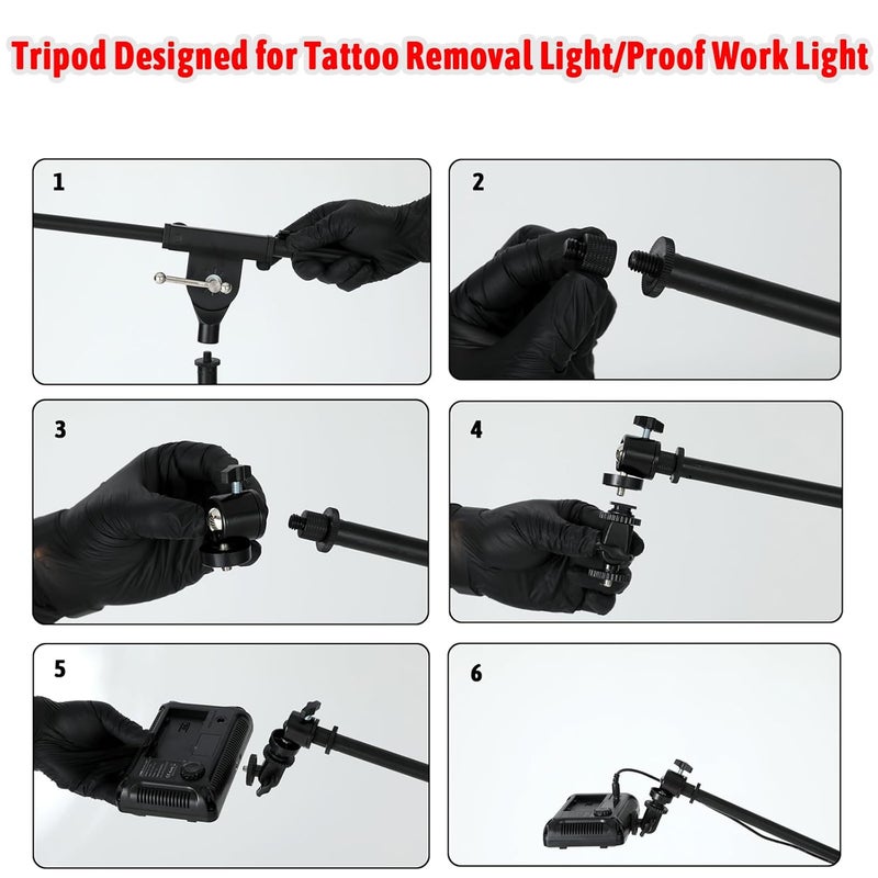 MO MOLONG Only Tripod for Polarized LED Tattoo Work Light (Not Include Light) - Image 3
